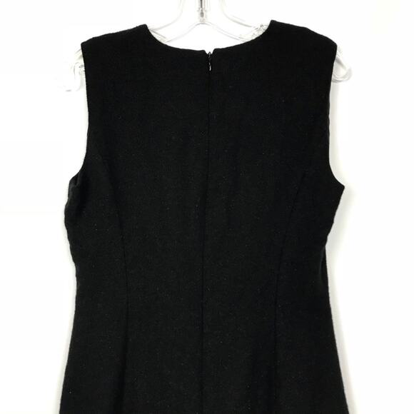 Ralph Lauren Collection Purple Label Black Wool Dress Sz 10 - Picture 7 of 8